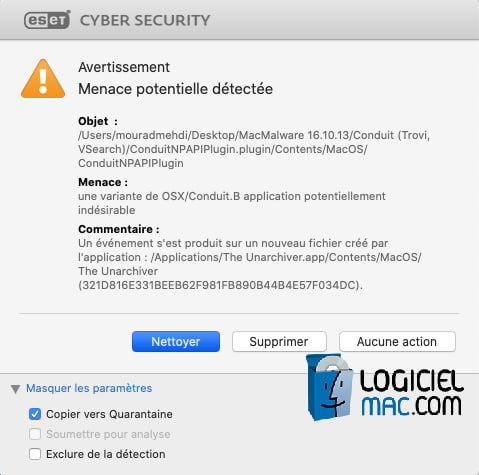 Détection ESET 